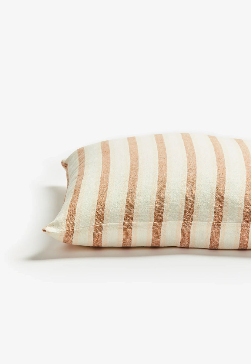 Bonnie And Neil Linear Tan Linen Cushion GOOSE bonnie-and-neil-linear-tan-linen-cushion-goose