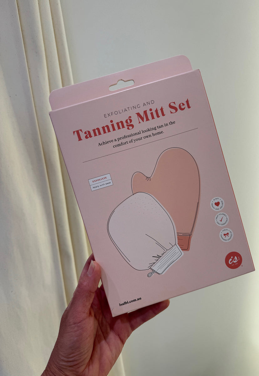 exfoliating & tanning mitt set GOOSE