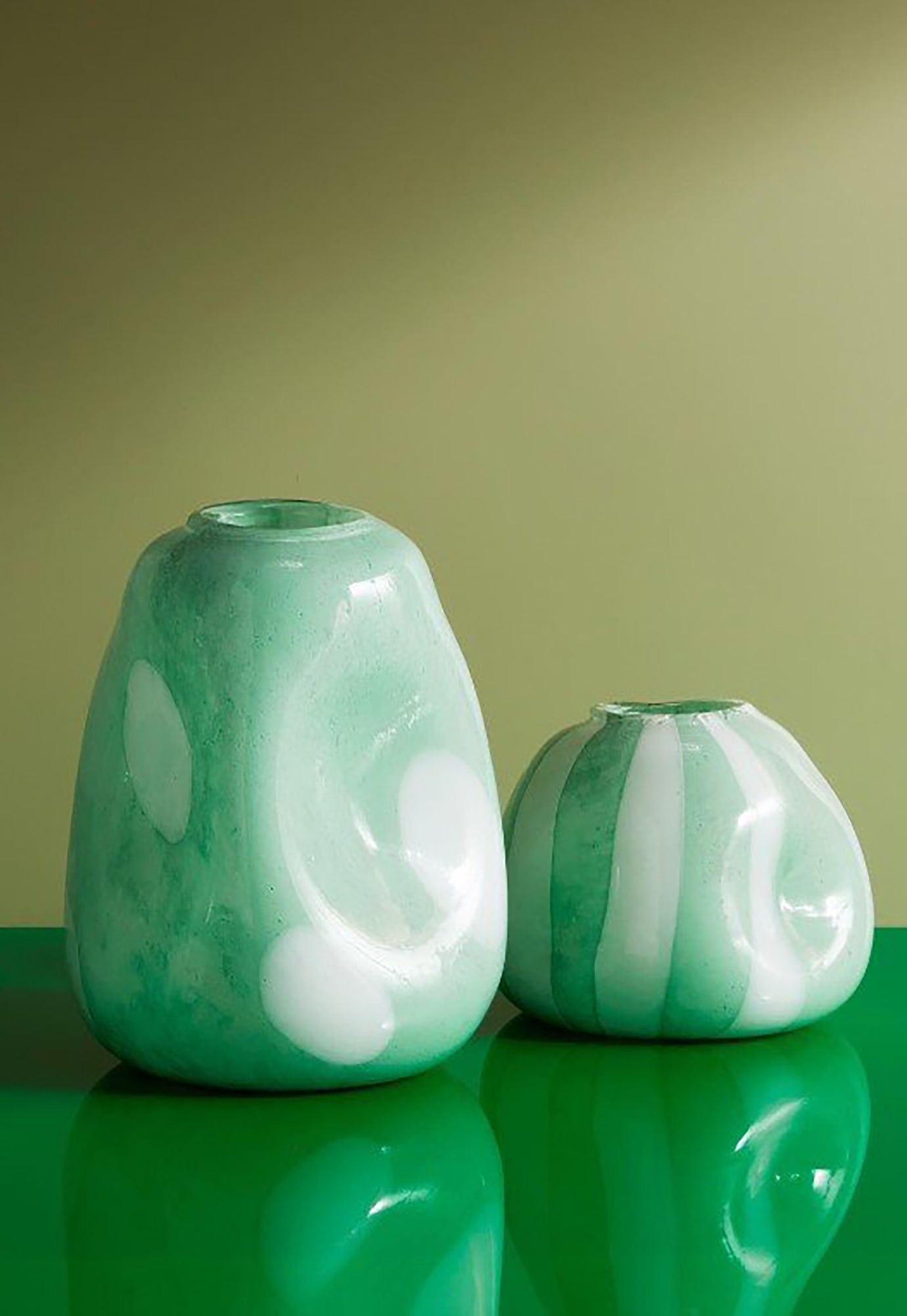 kas - spots vase - large mint