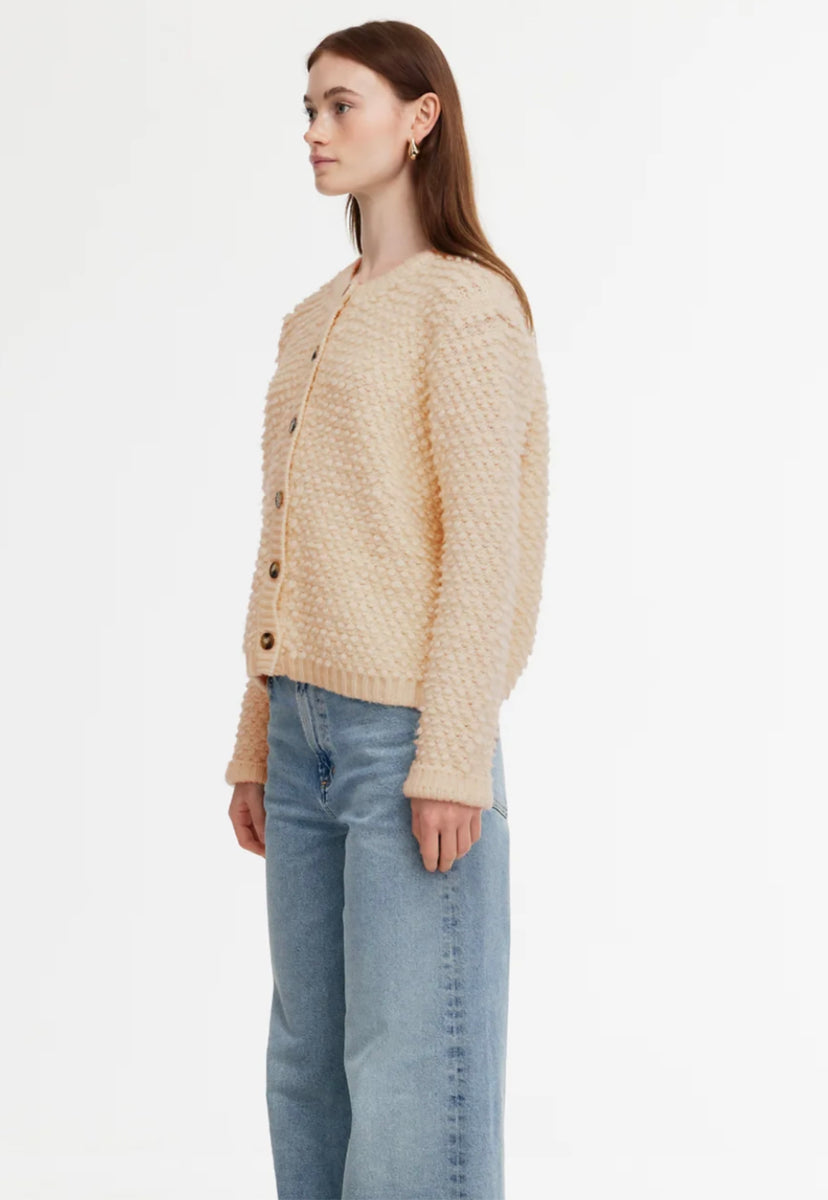 Boxy Detail Cardi Blue Stone