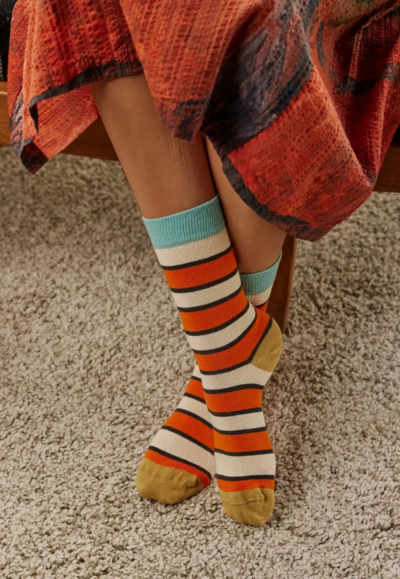 nancybird - socks - afternoon stripe