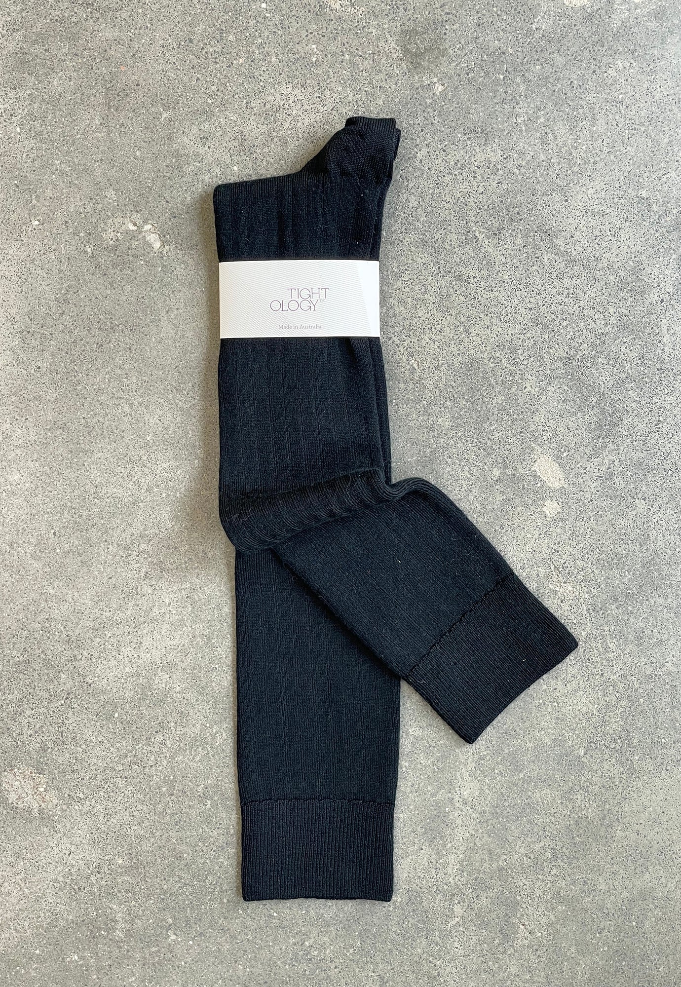 tightology - long rib wool socks