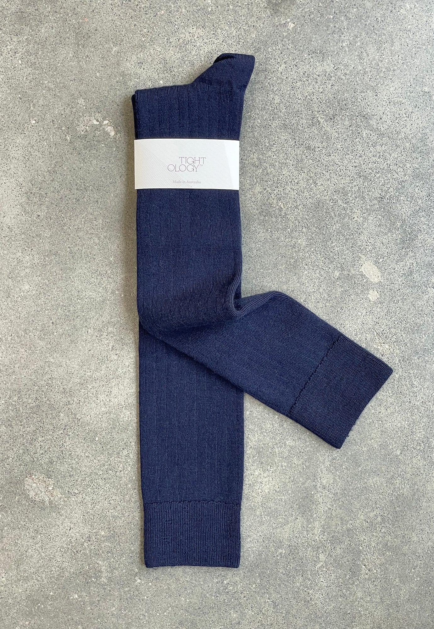 tightology - long rib wool socks