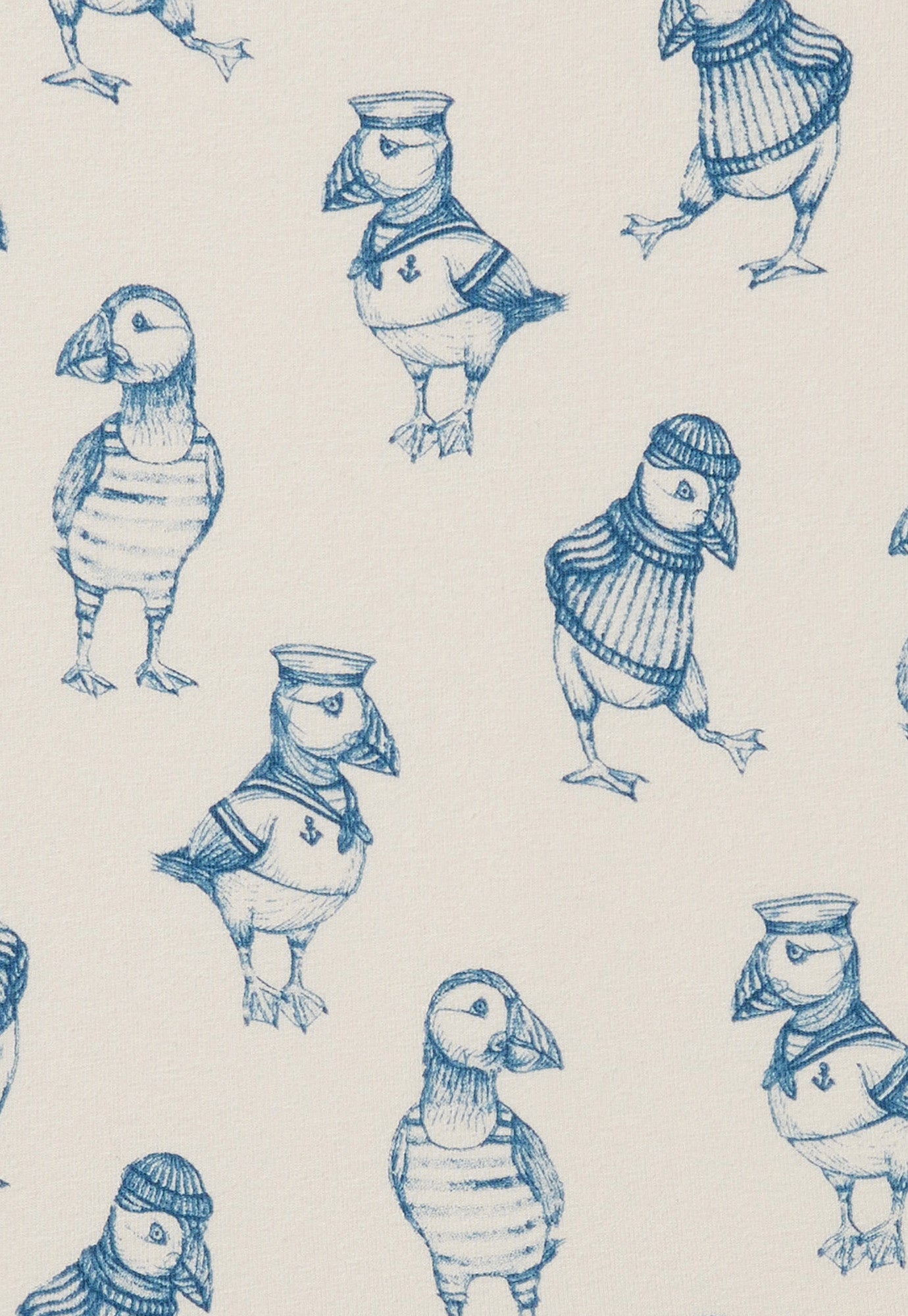 wilson & frenchy - cot sheet - petit puffin