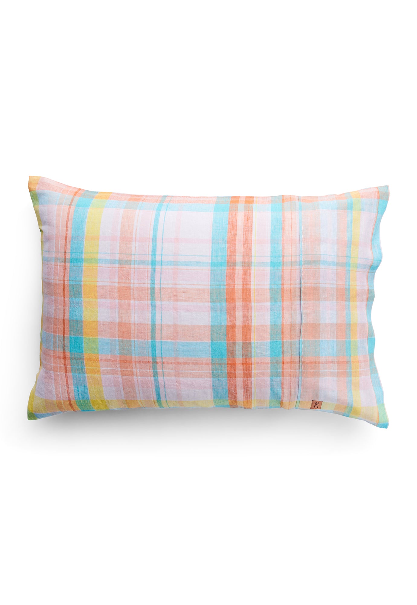 kip&co - paradise tartan linen pillowcase 2P set