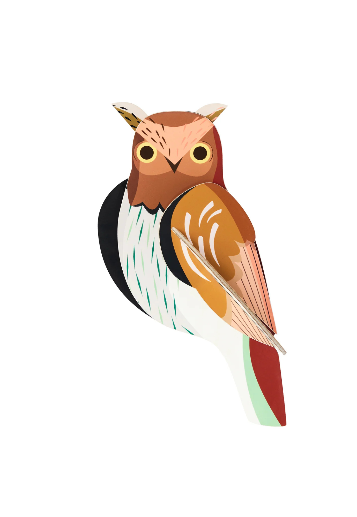 studio roof - wall art - tawny owl