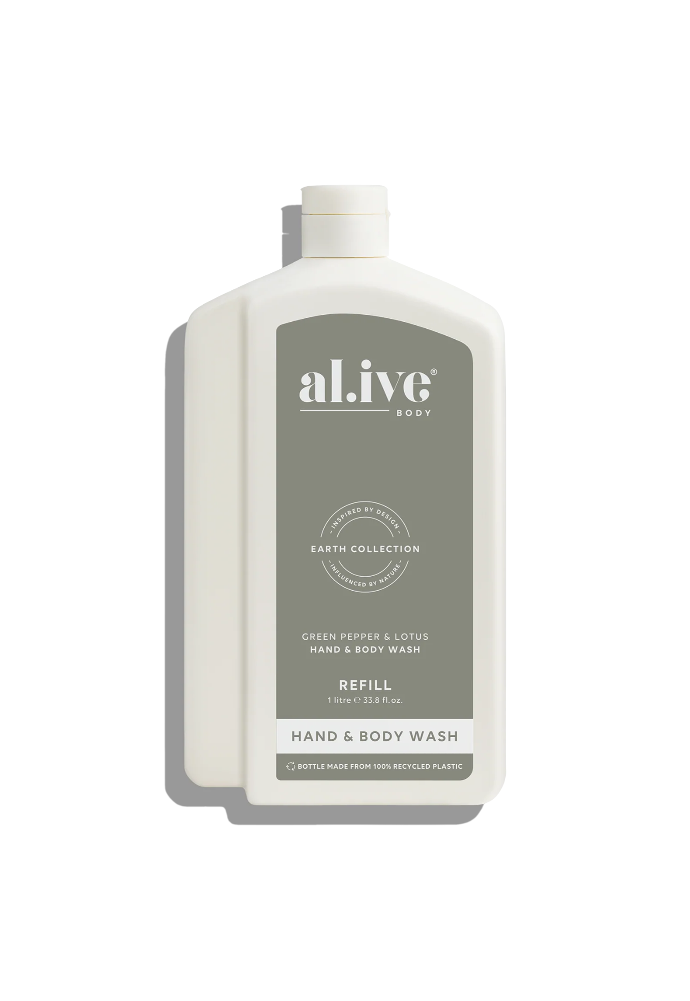 al.ive - hand & body wash refill - green pepper & lotus