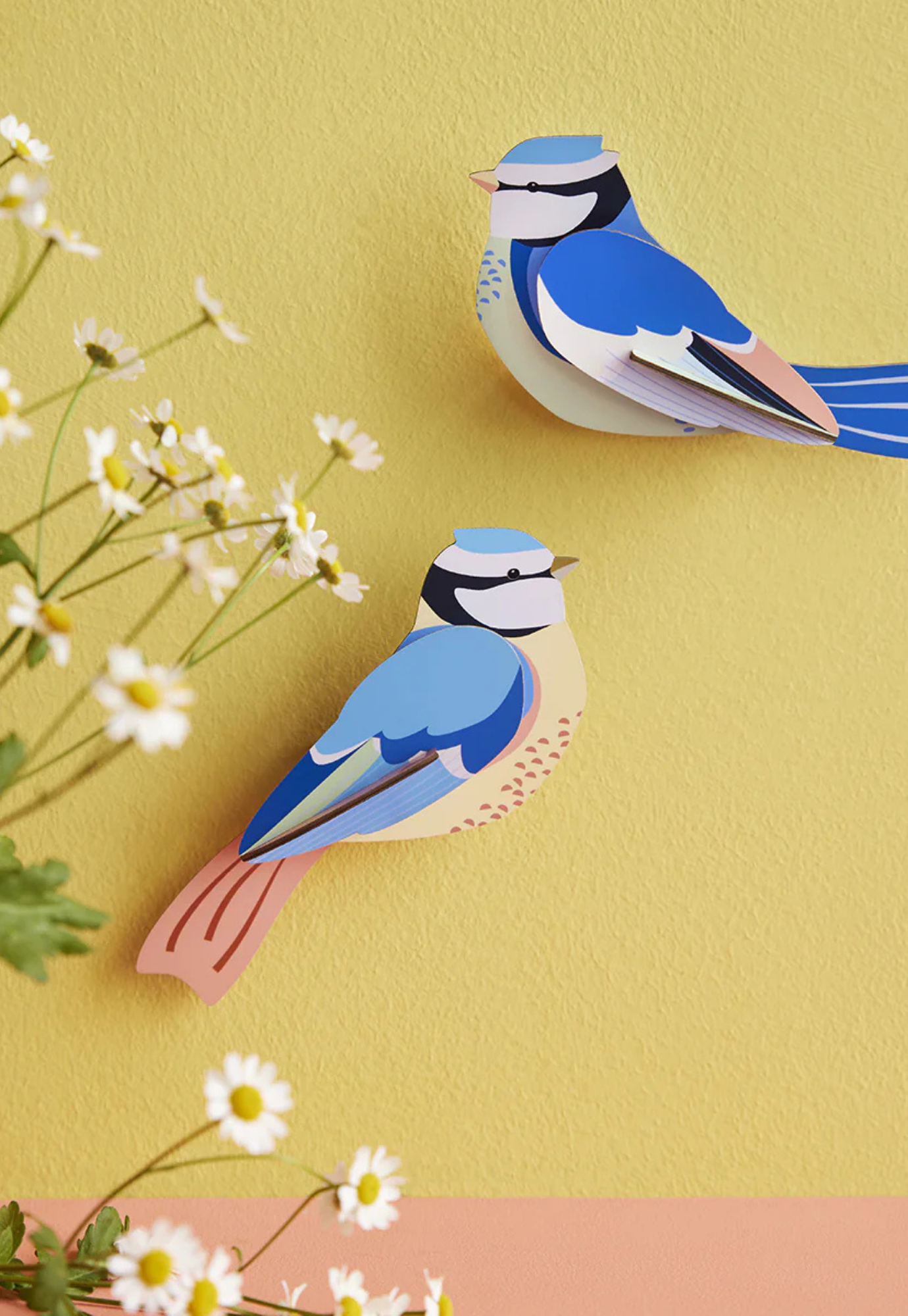 studio roof - wall art - blue tits