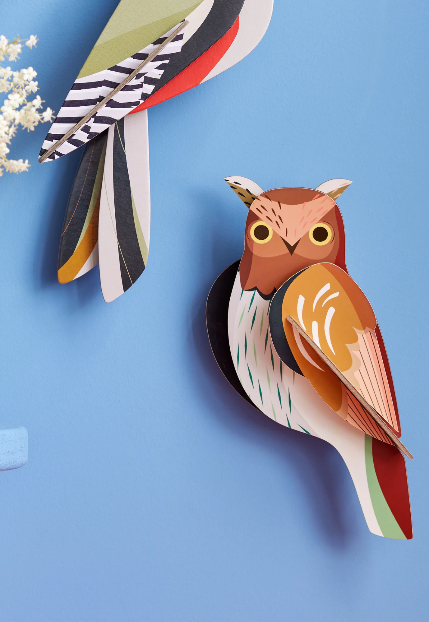 studio roof - wall art - tawny owl