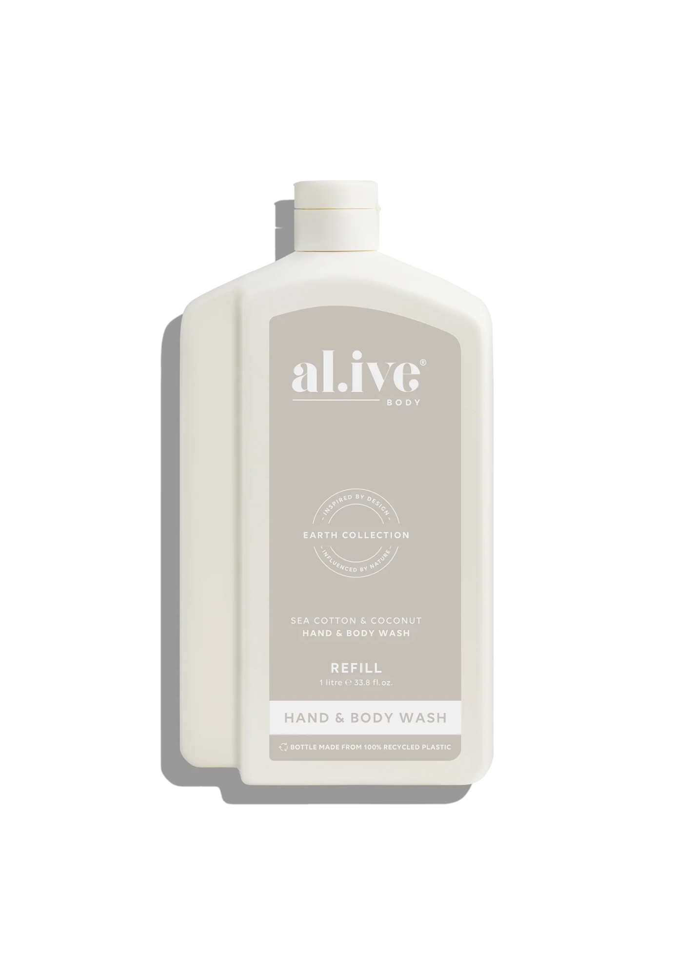 al.ive - hand & body wash refill - sea cotton & coconut