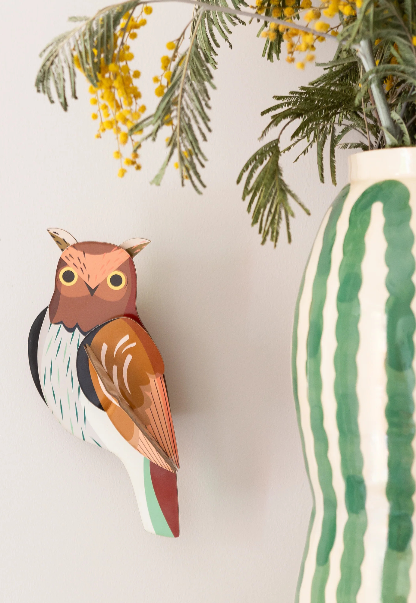 studio roof - wall art - tawny owl