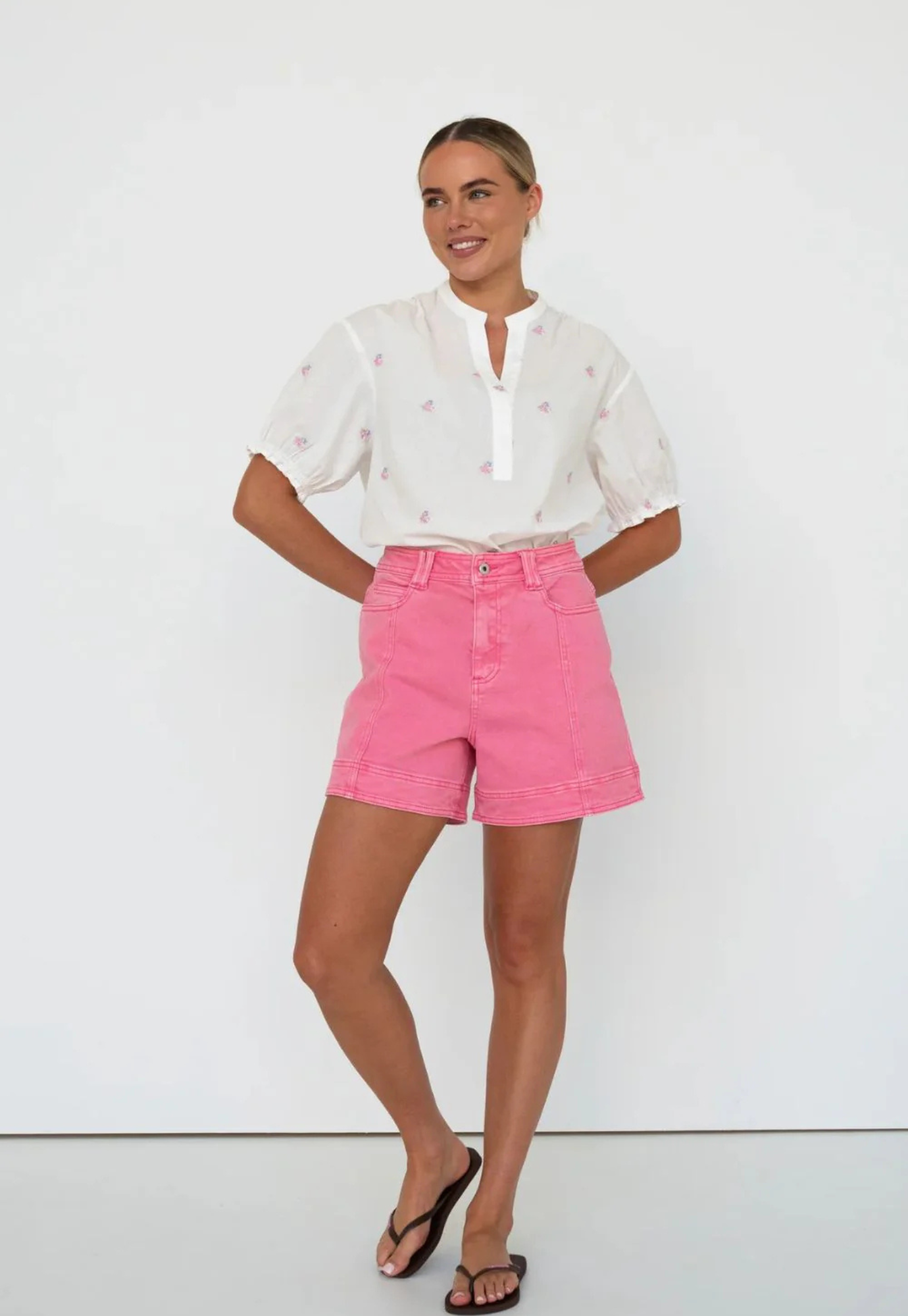 kireina - sydney short - sorbet pink