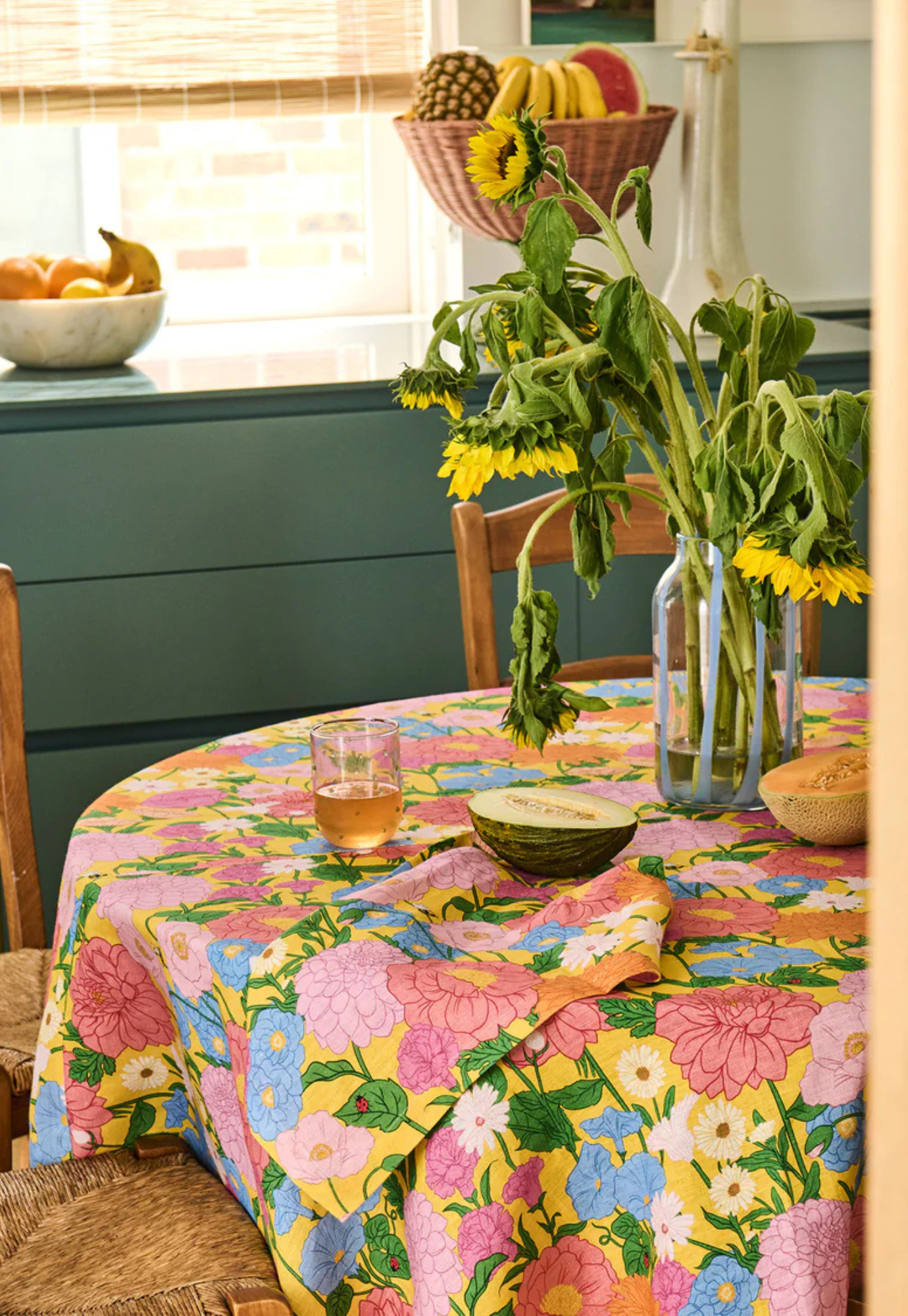 kip&co - follow the sun yellow 4P napkin set