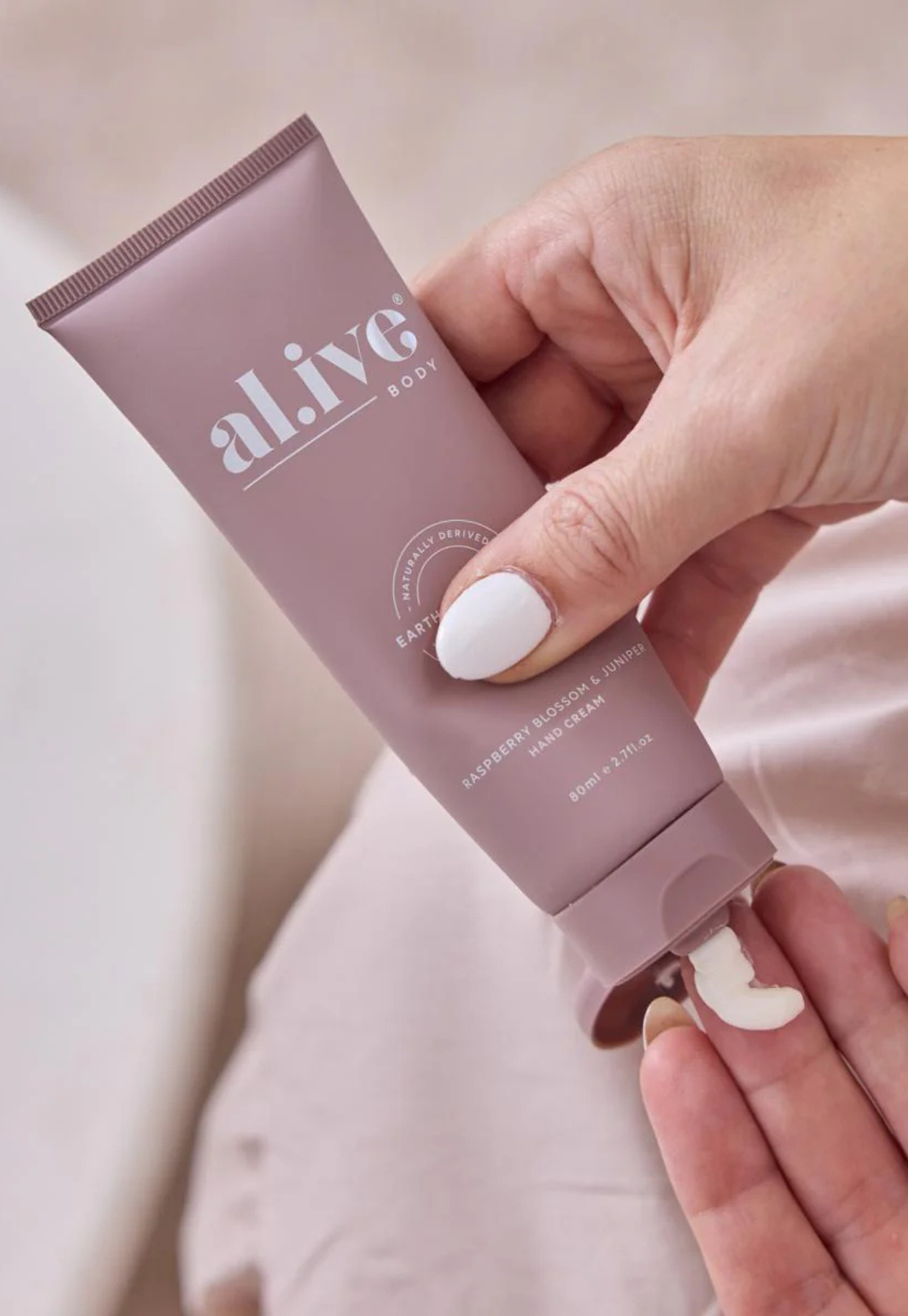 al.ive - hand cream - raspberry blossom & juniper