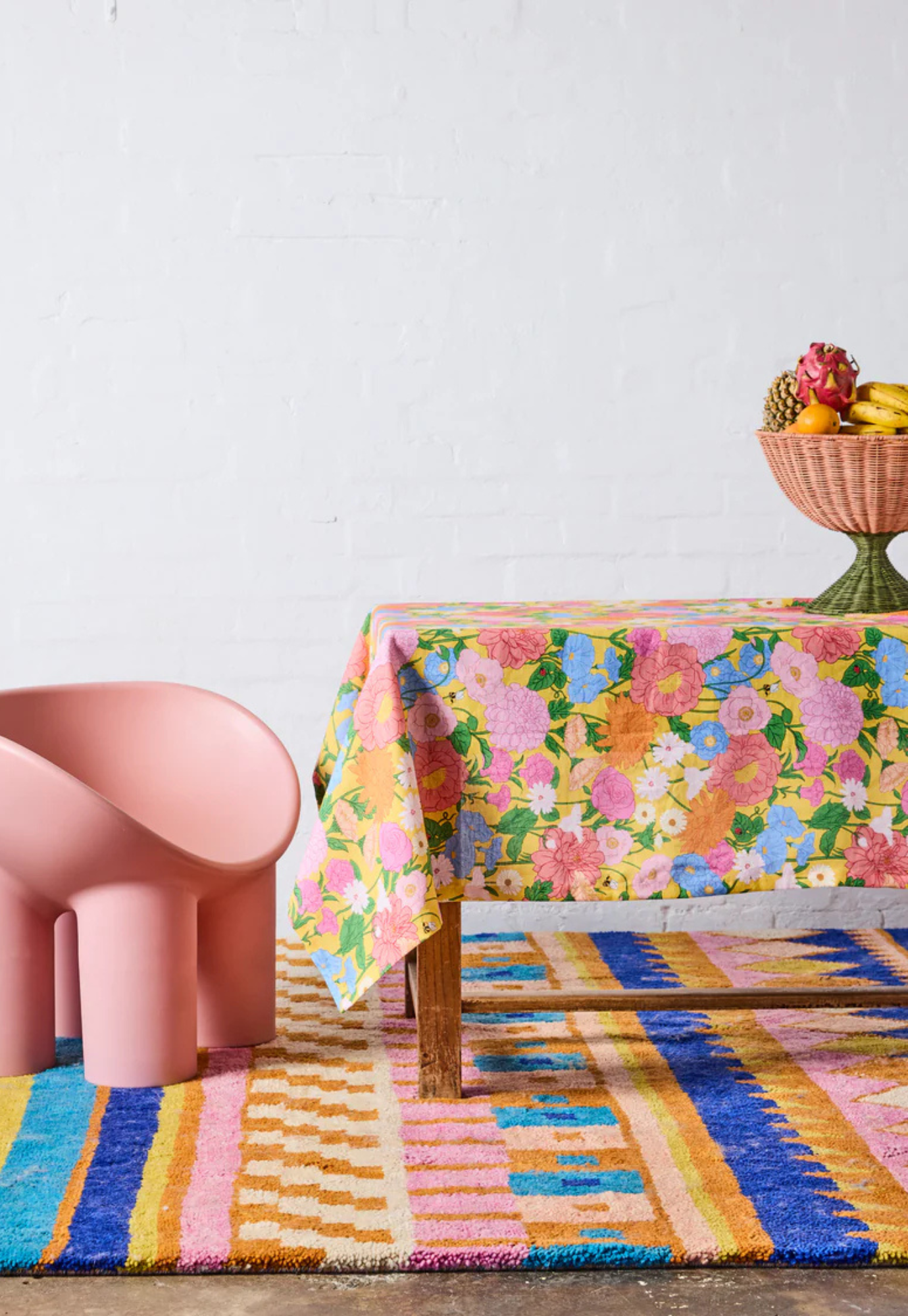 kip&co - follow the sun yellow tablecloth