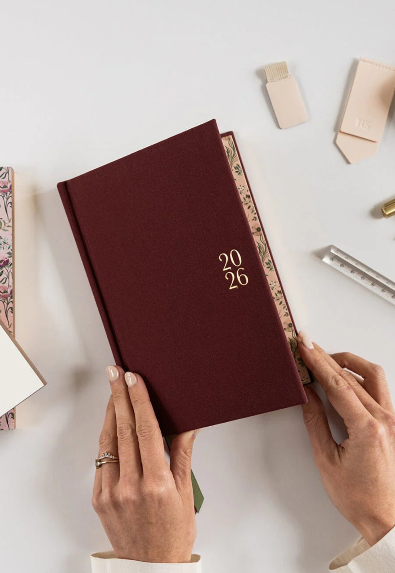 bespoke letterpress - 2026 petite planner - mulberry