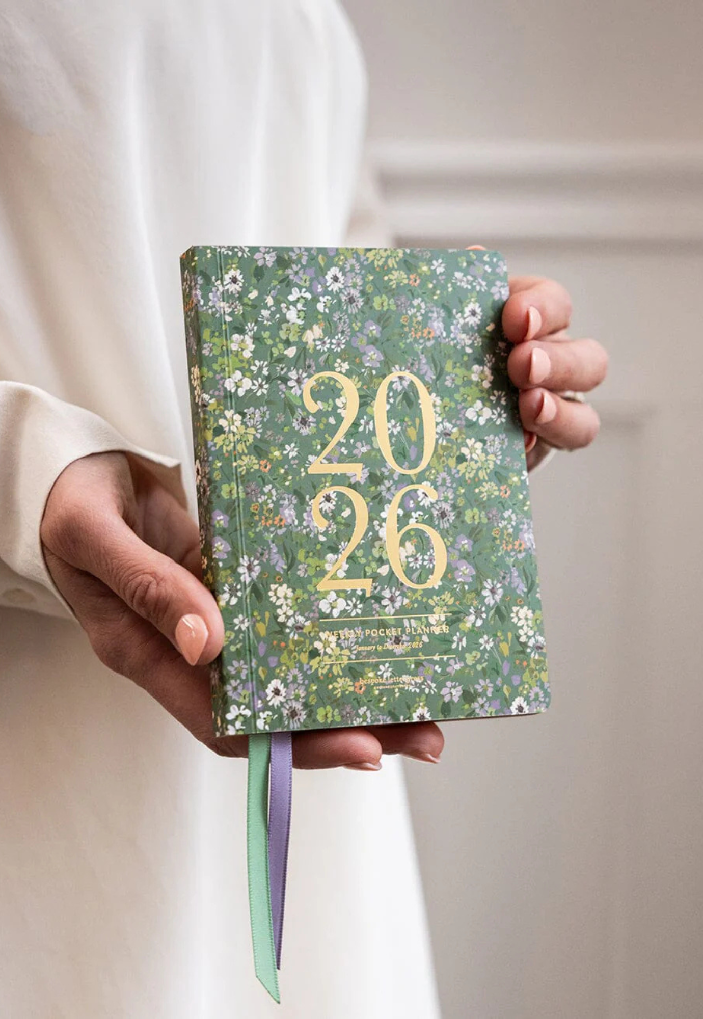 bespoke letterpress - 2026 pocket planner - summer perennials