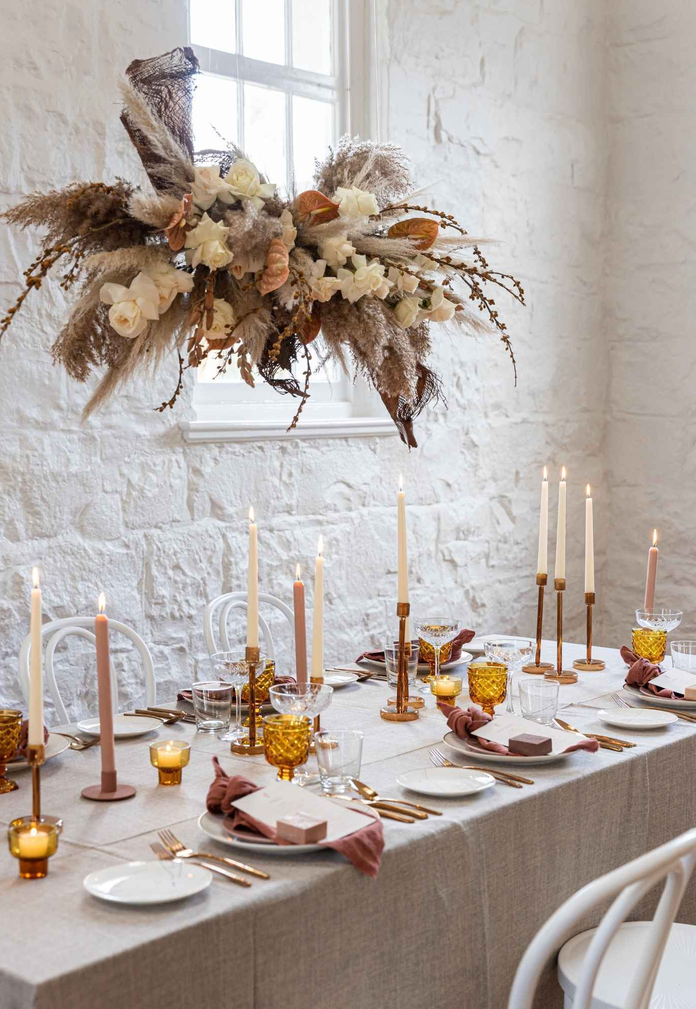 dinner candle - pack of 4 - 30cm
