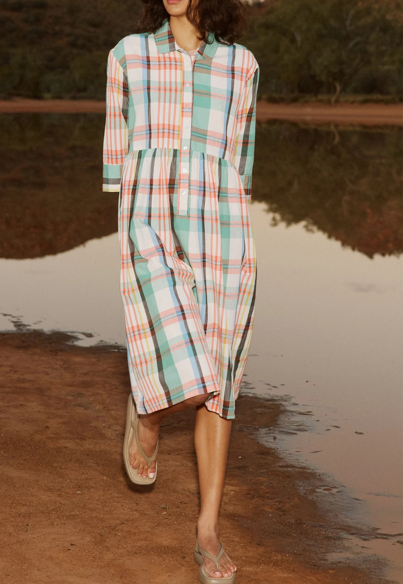nancybird - mel dress - summer check