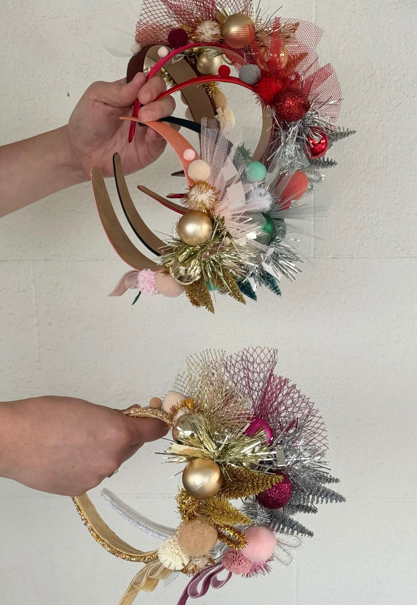 festive headpiece - jingle bells - gold