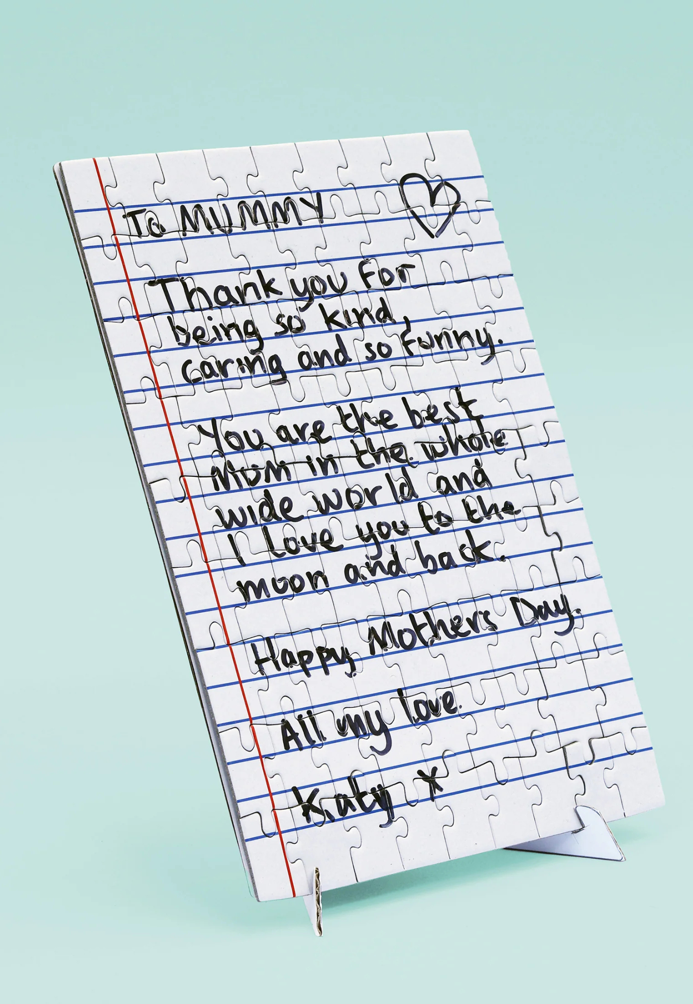 pikkii - blank lined letter jigsaw puzzle