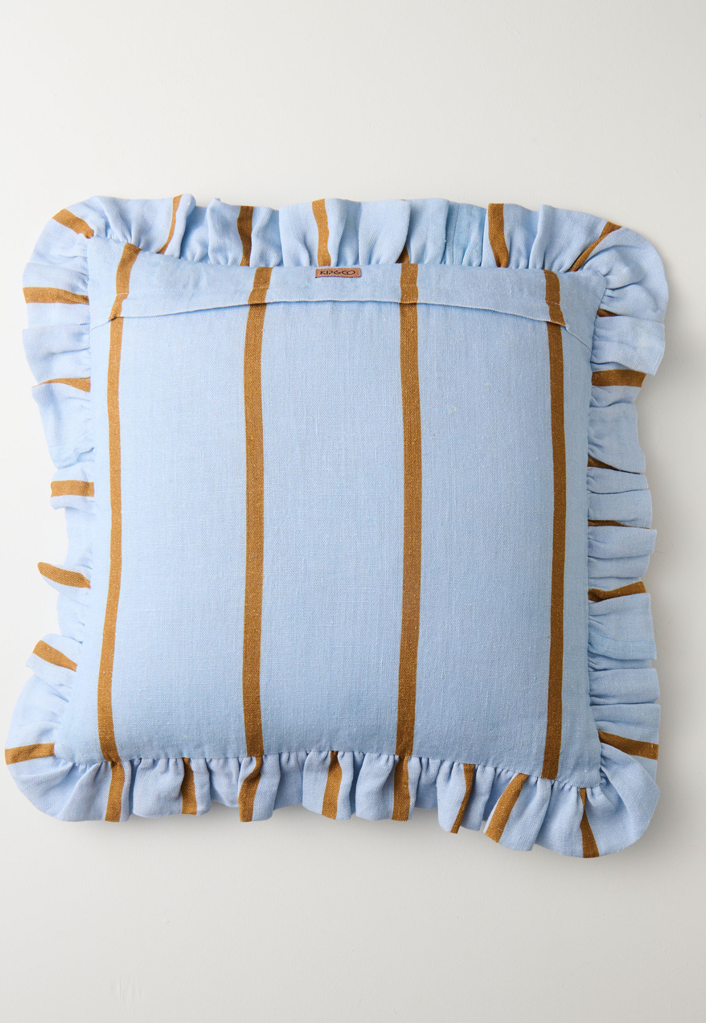 kip&co - como stripe frill upholstery cushion