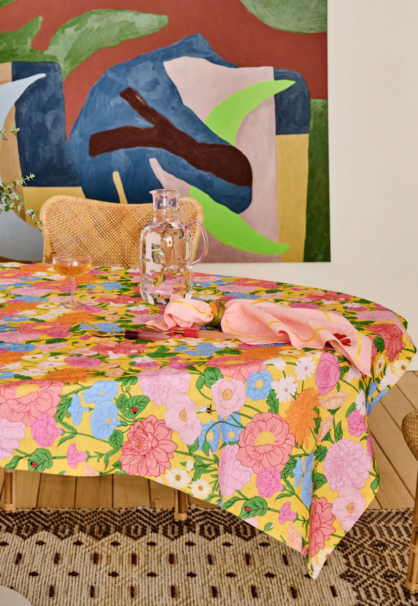Goose Tablecloth kip&co - follow the sun yellow tablecloth – GOOSE