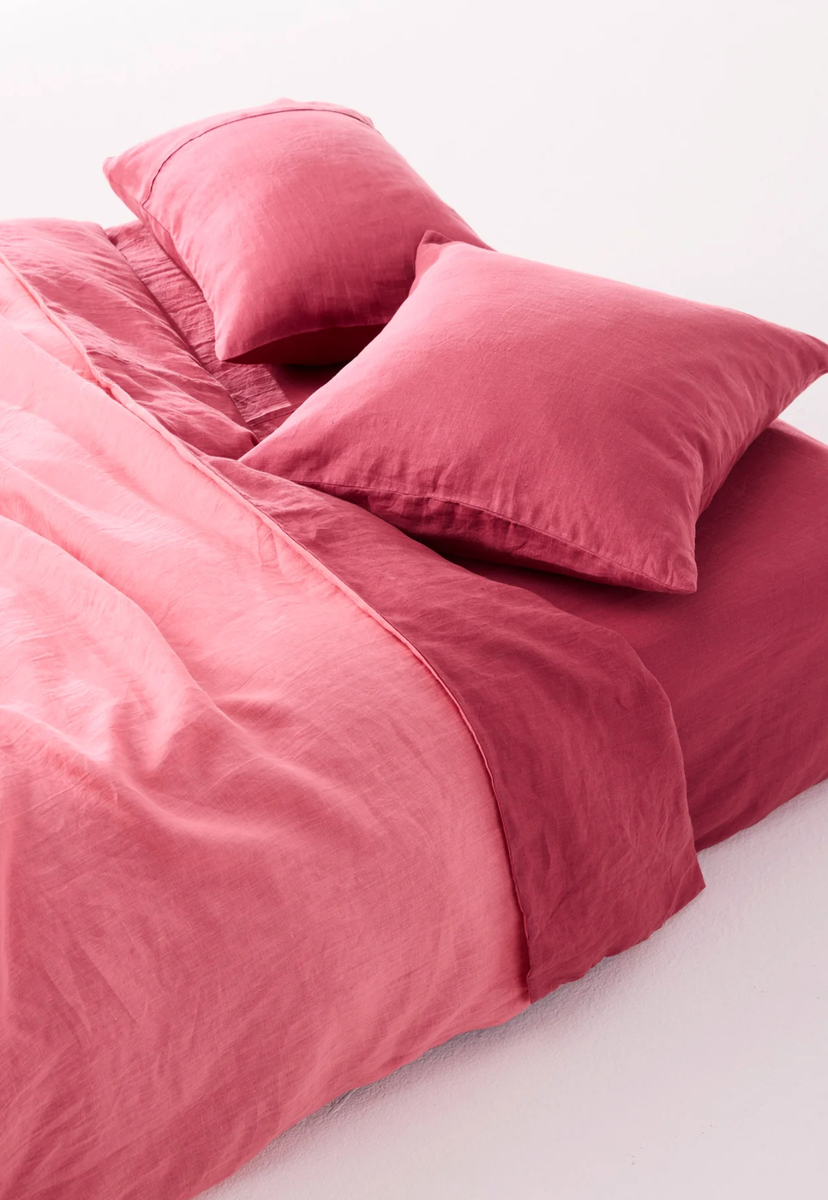 kip&co - baroque rose linen fitted sheet – GOOSE