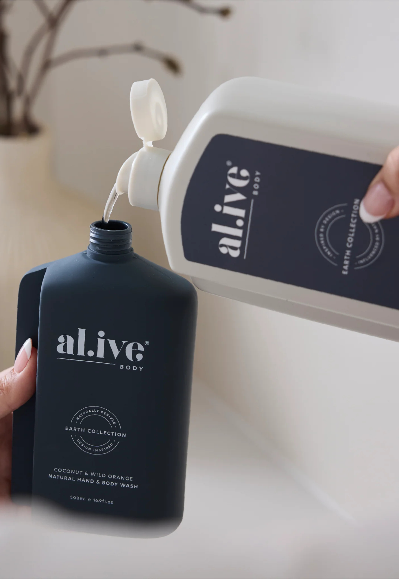 al.ive - hand & body wash refill - coconut & wild orange