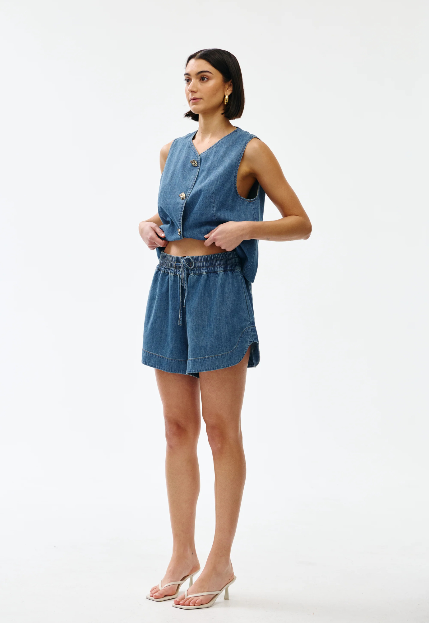 kinney - juniper short - denim