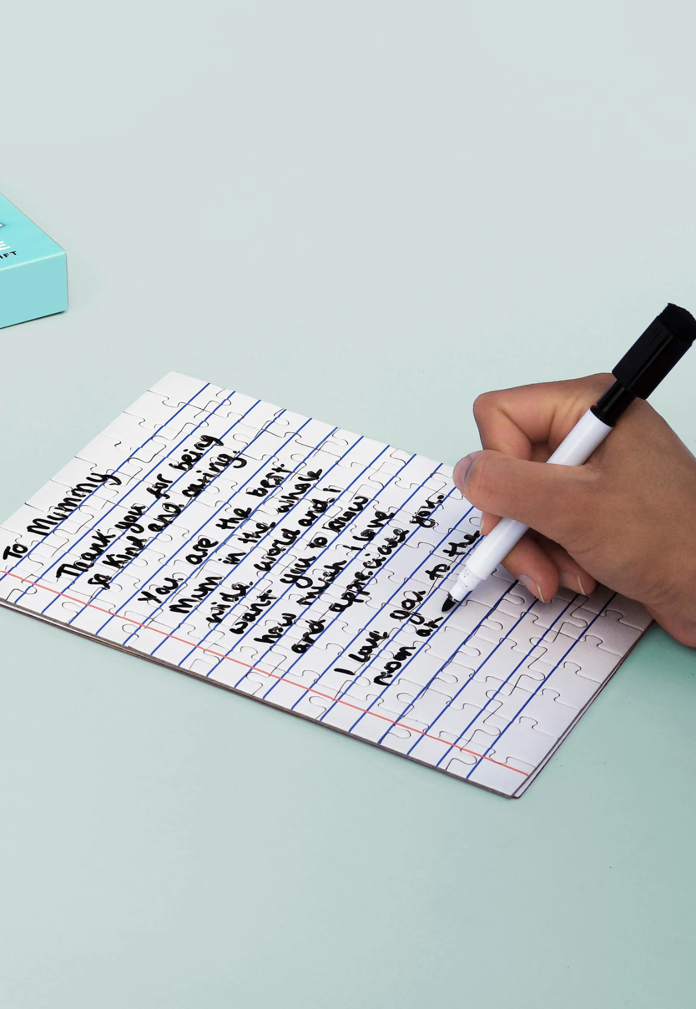 pikkii - blank lined letter jigsaw puzzle