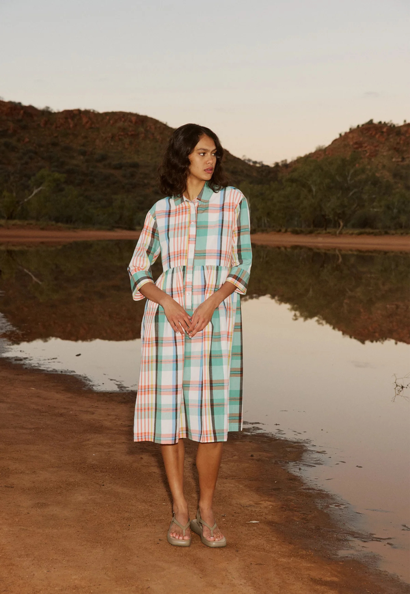 nancybird - mel dress - summer check