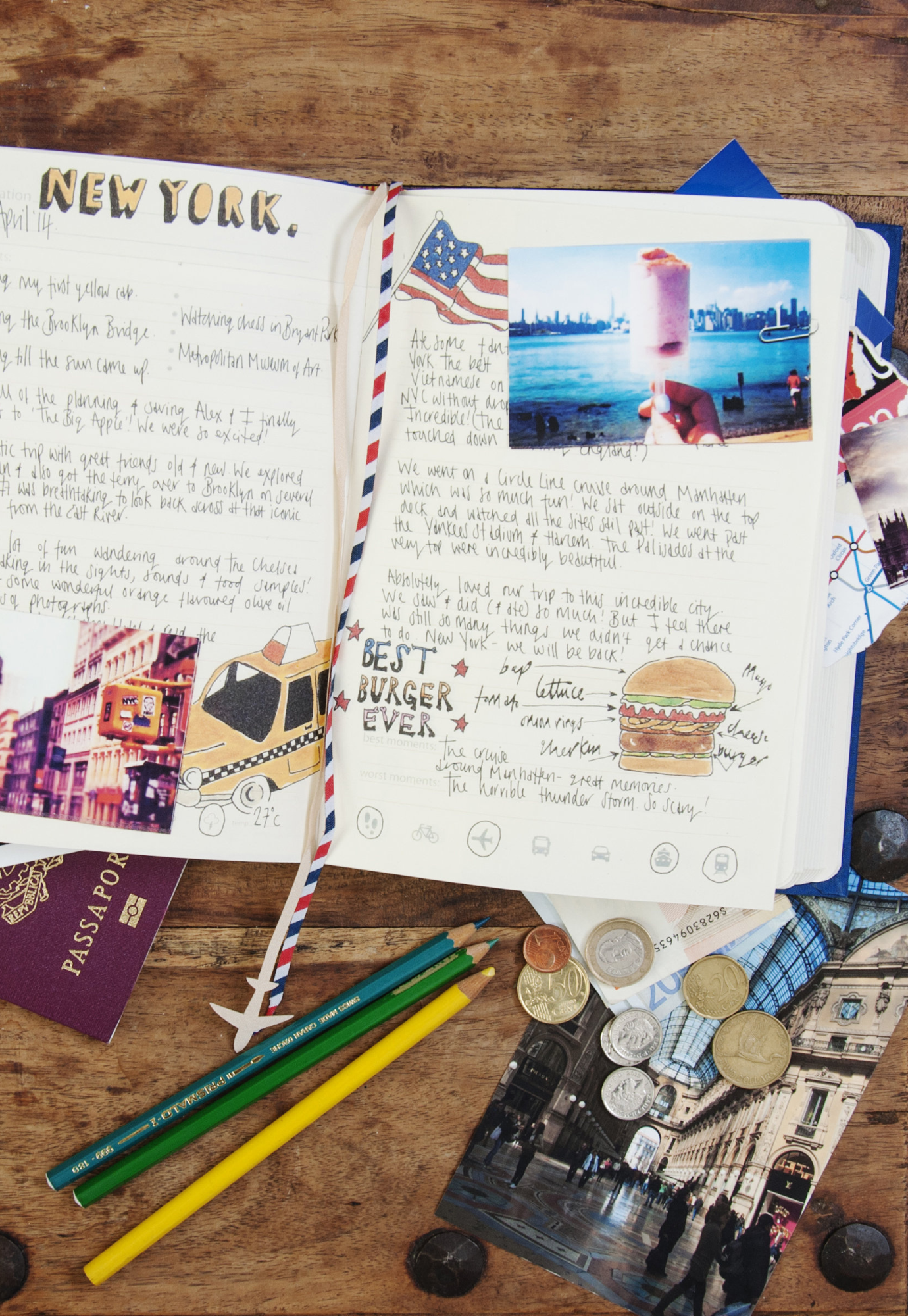 suck uk - my travel journal - blue