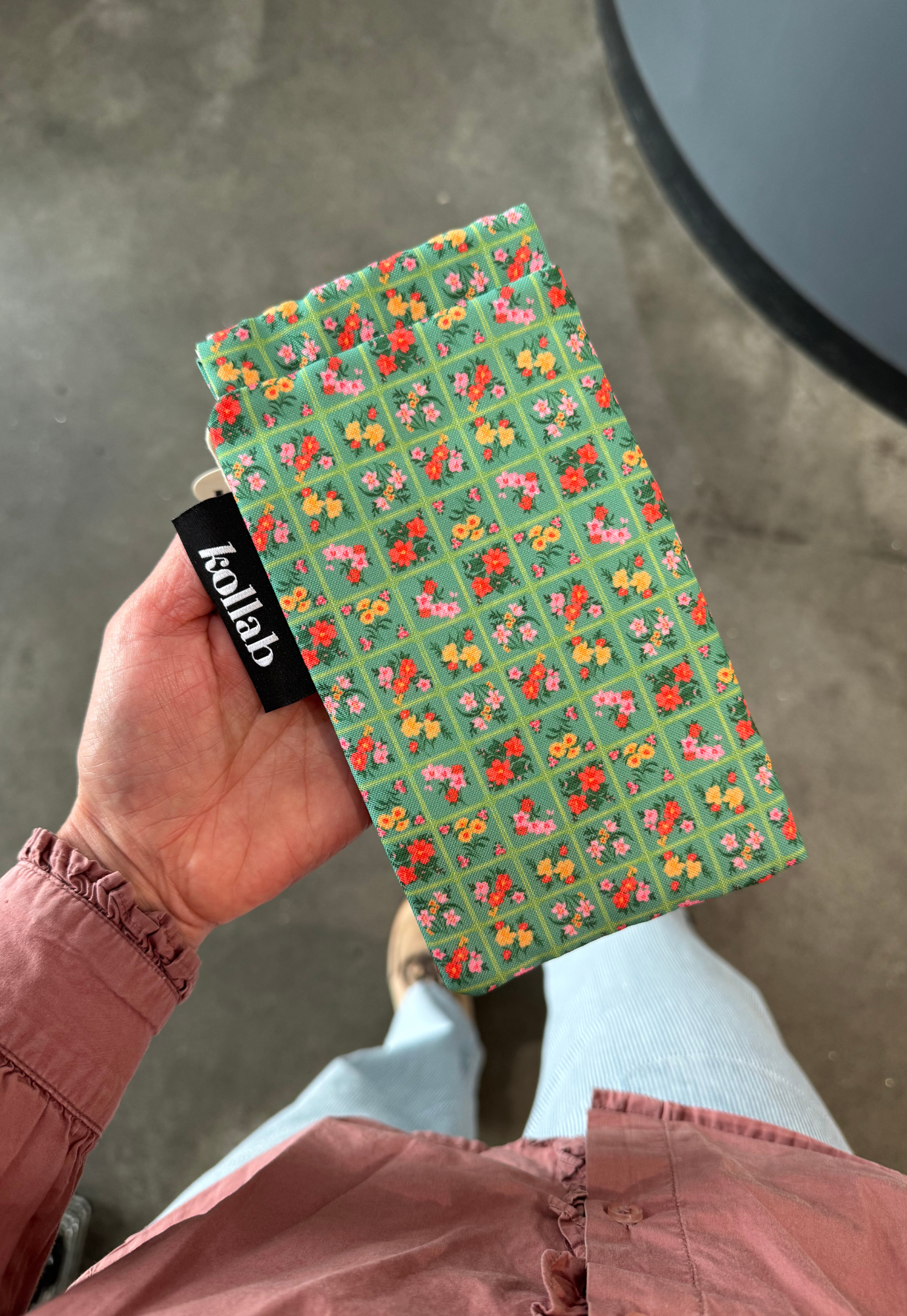 kollab - glasses case - vintage patch