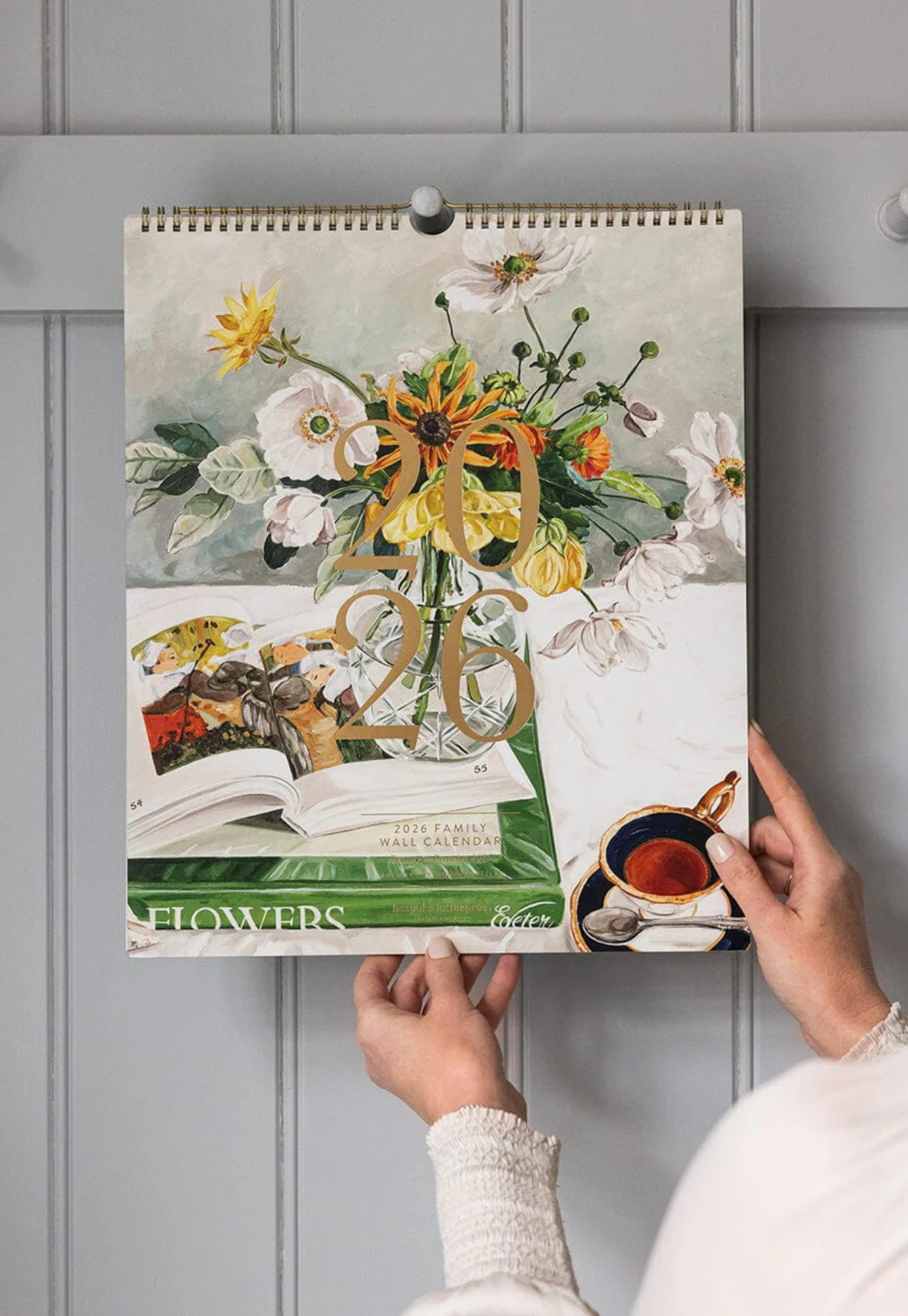 bespoke letterpress - 2026 family wall calendar