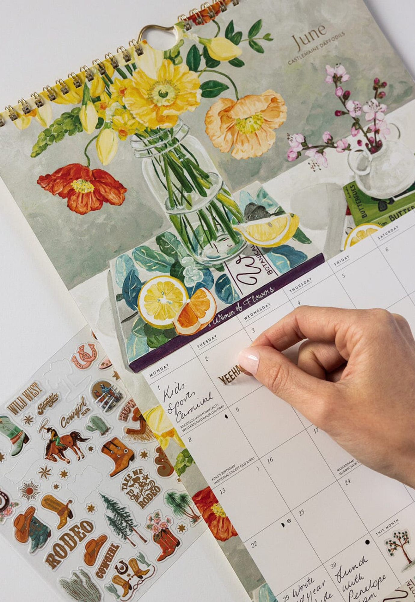 bespoke letterpress - 2026 wall calendar