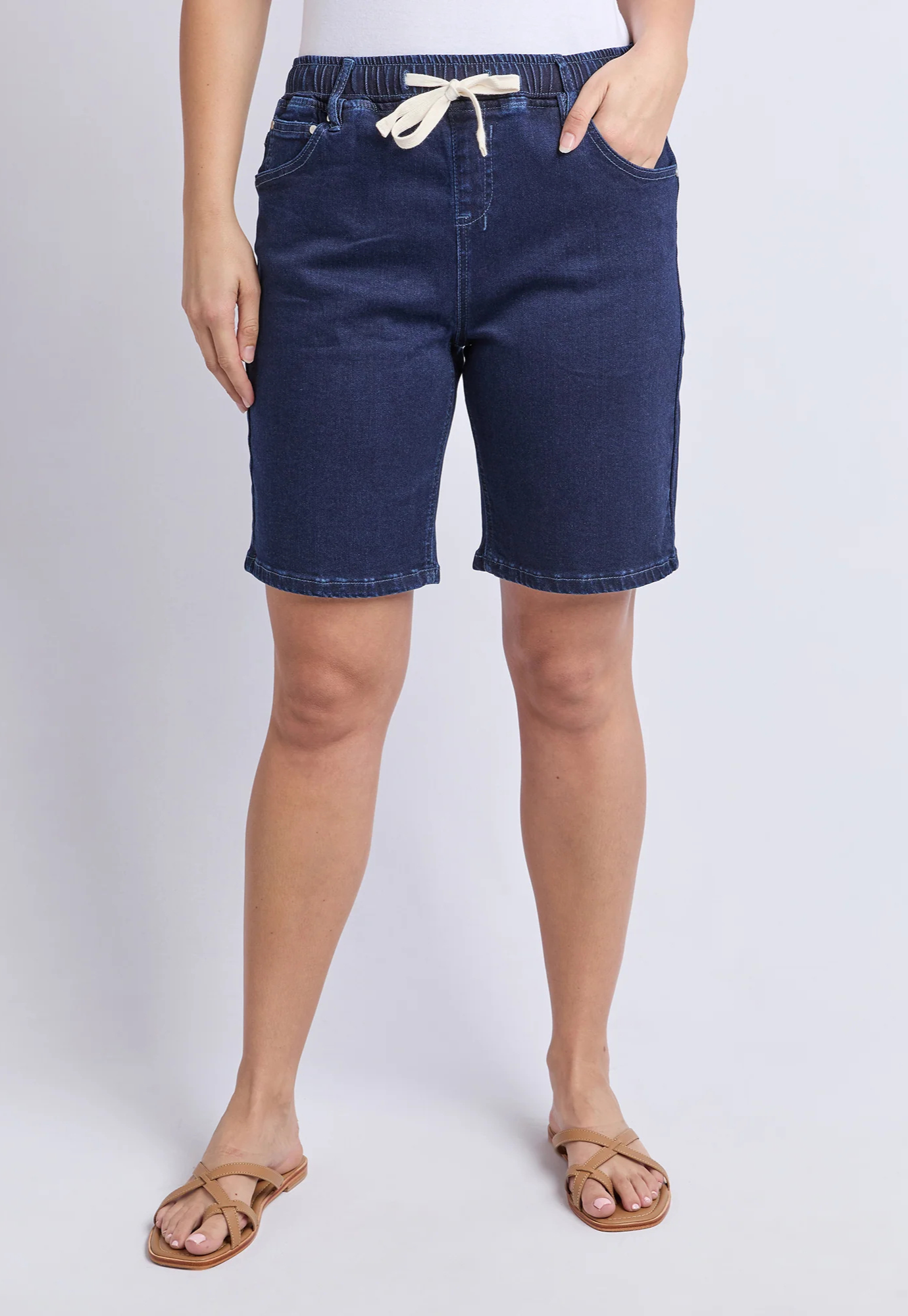 foxwood - gabby bermuda short - dark indigo