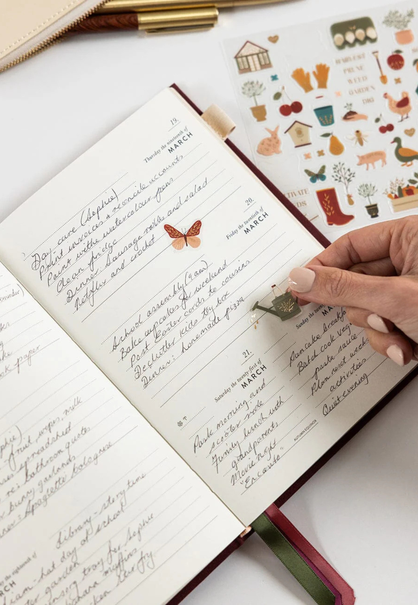 bespoke letterpress - 2026 petite planner - mulberry