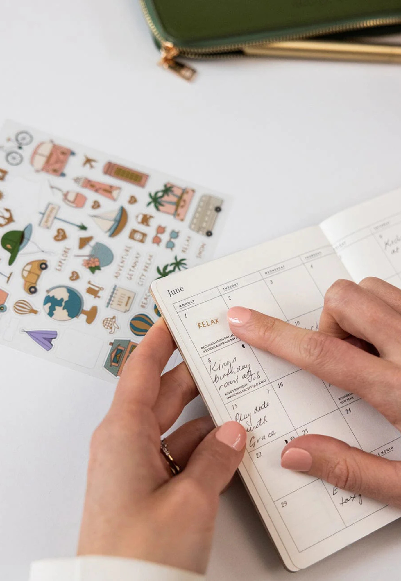 bespoke letterpress - 2026 pocket planner - wildflowers