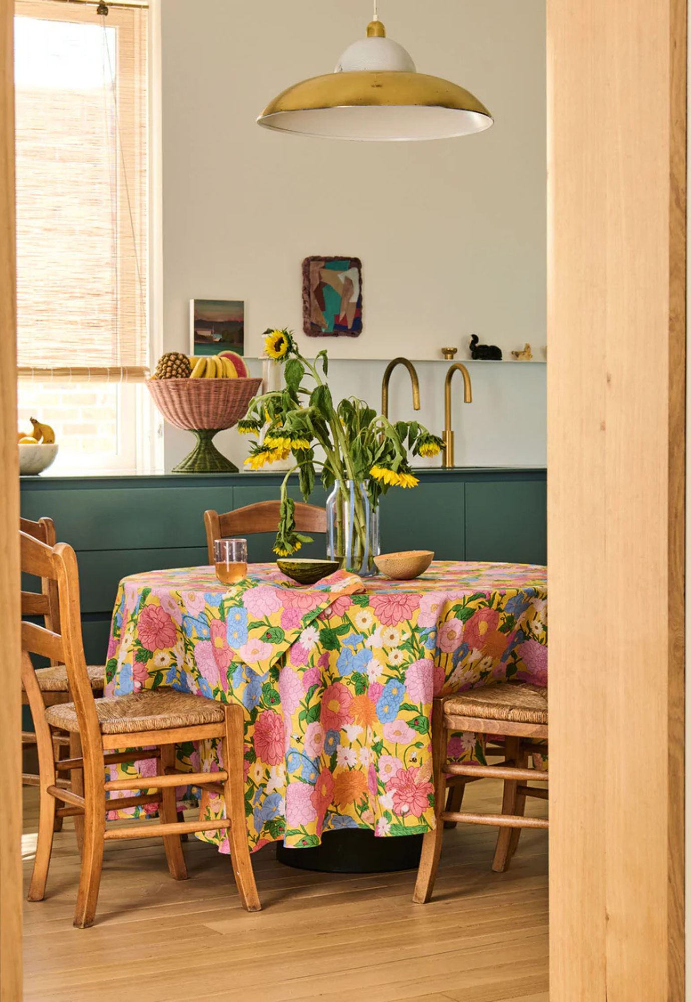 kip&co - follow the sun yellow 4P napkin set