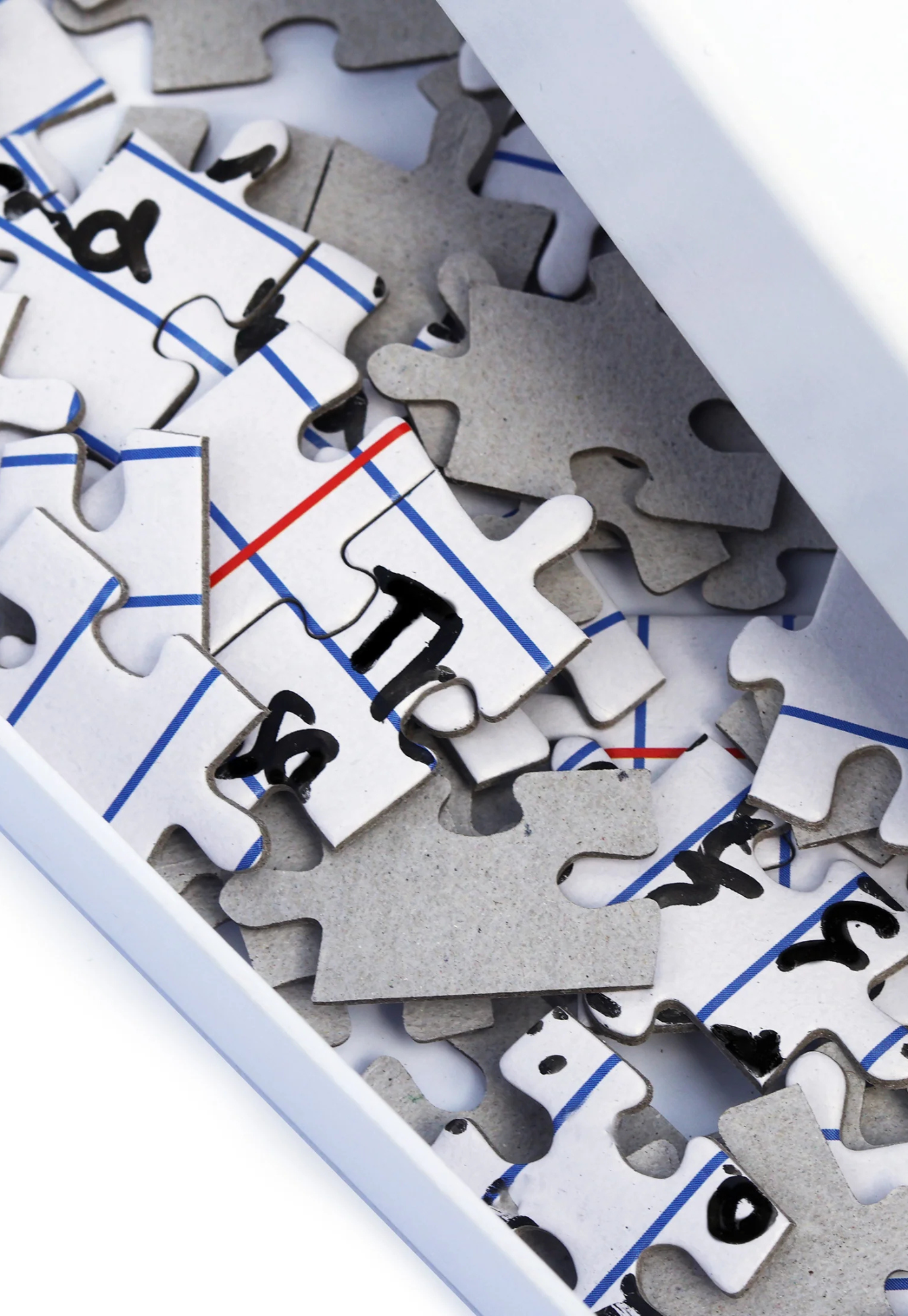 pikkii - blank lined letter jigsaw puzzle