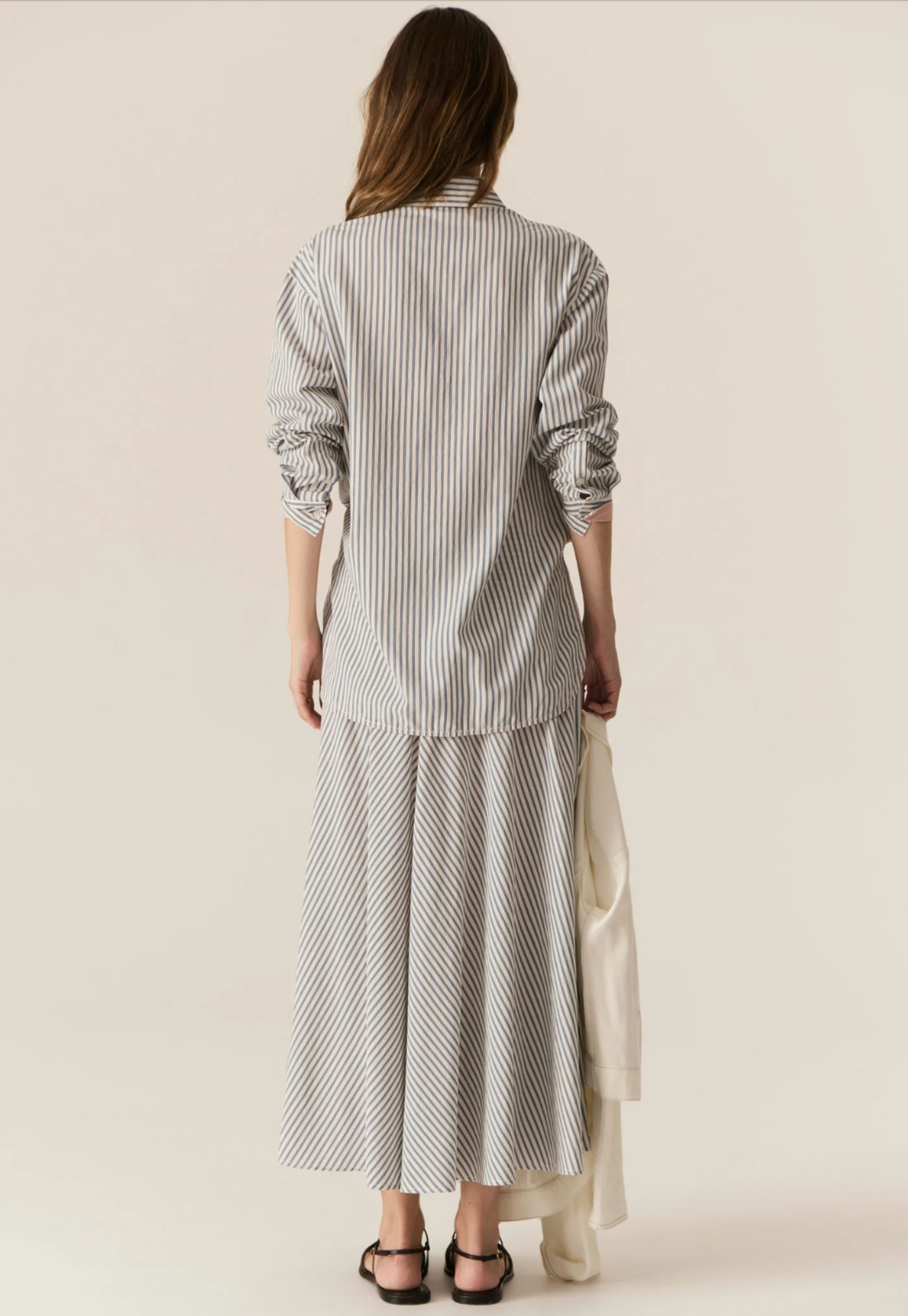 pol - vera skirt - blue stripe