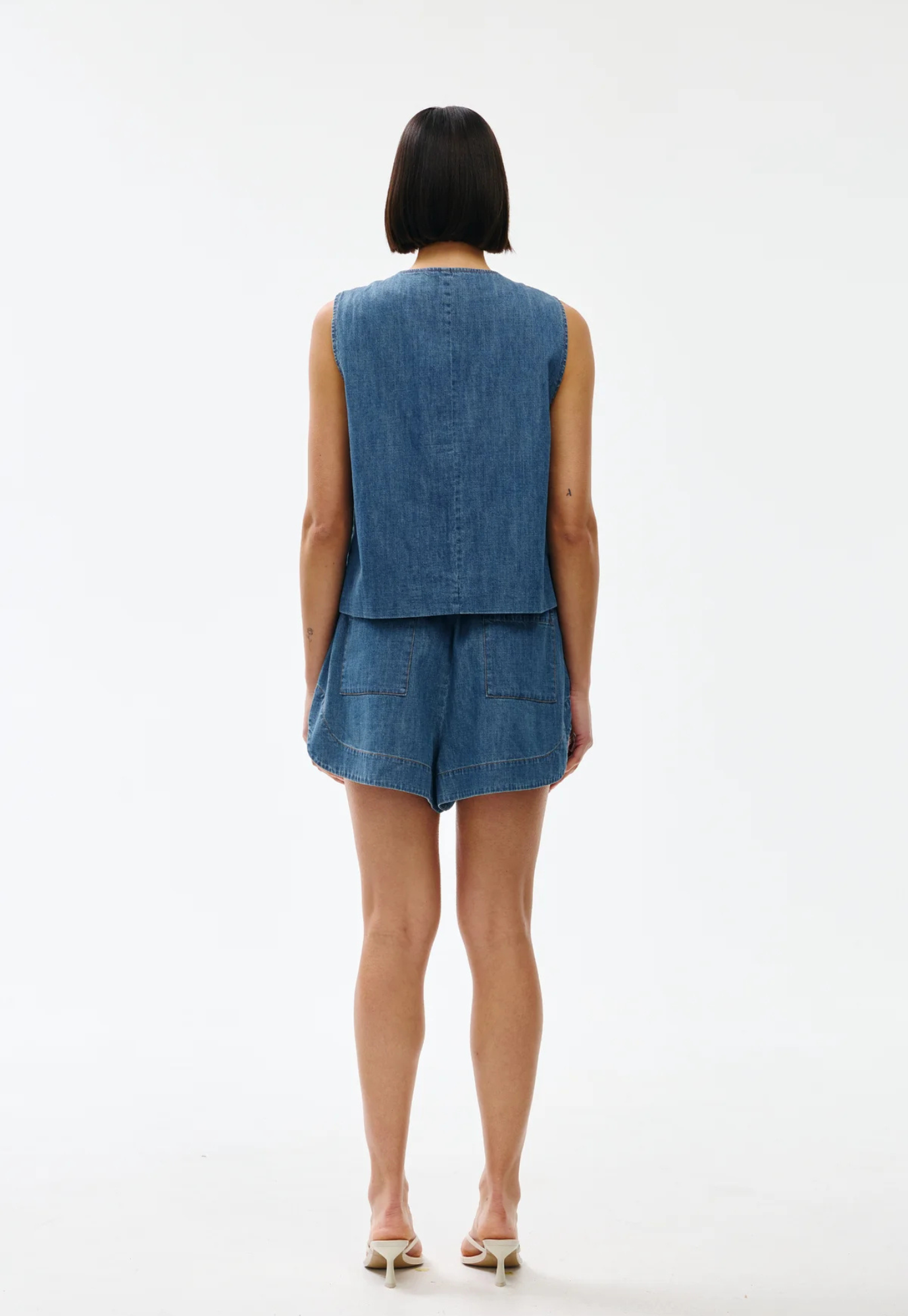 kinney - camille vest - denim