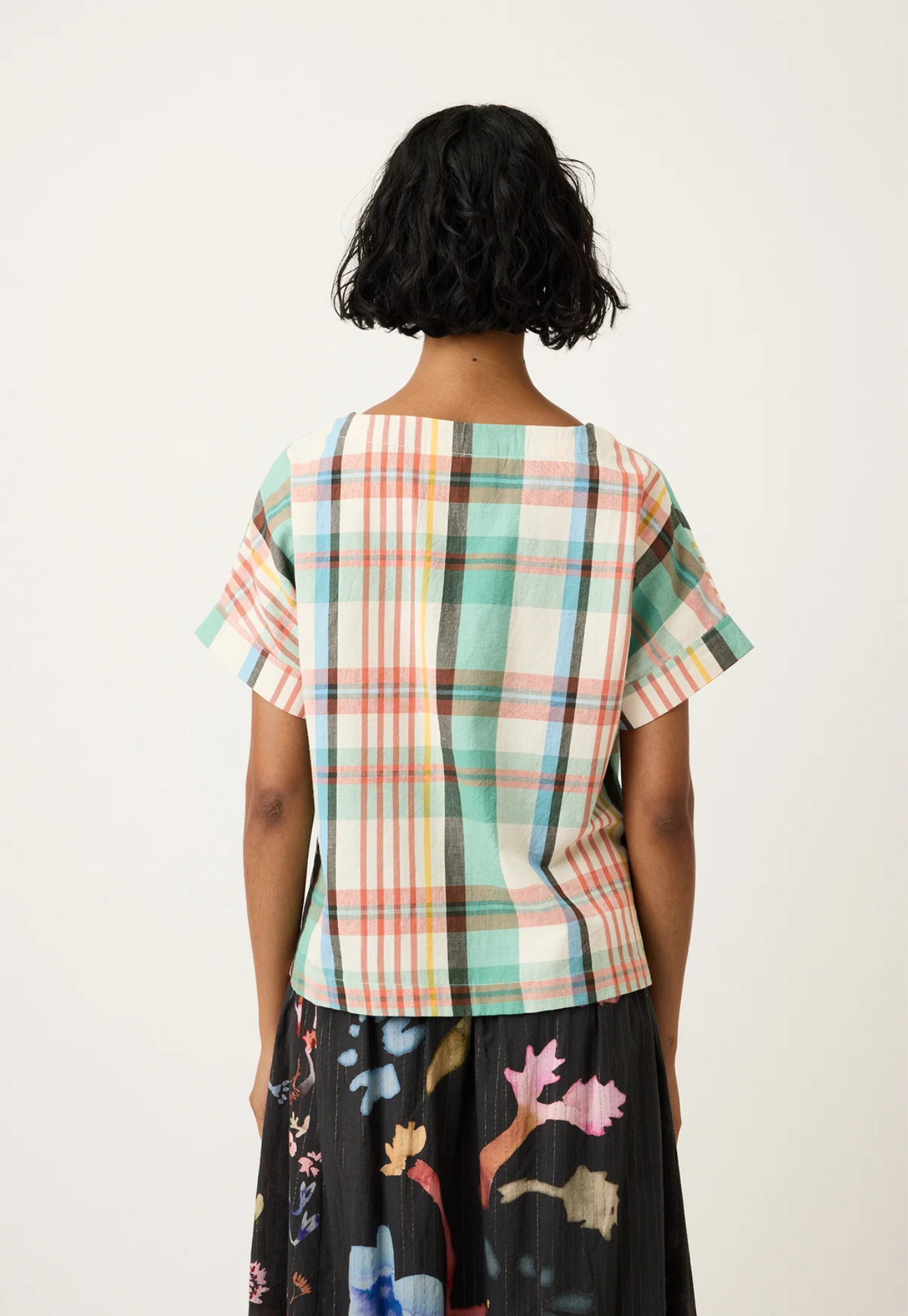 nancybird - dolman top - summer check