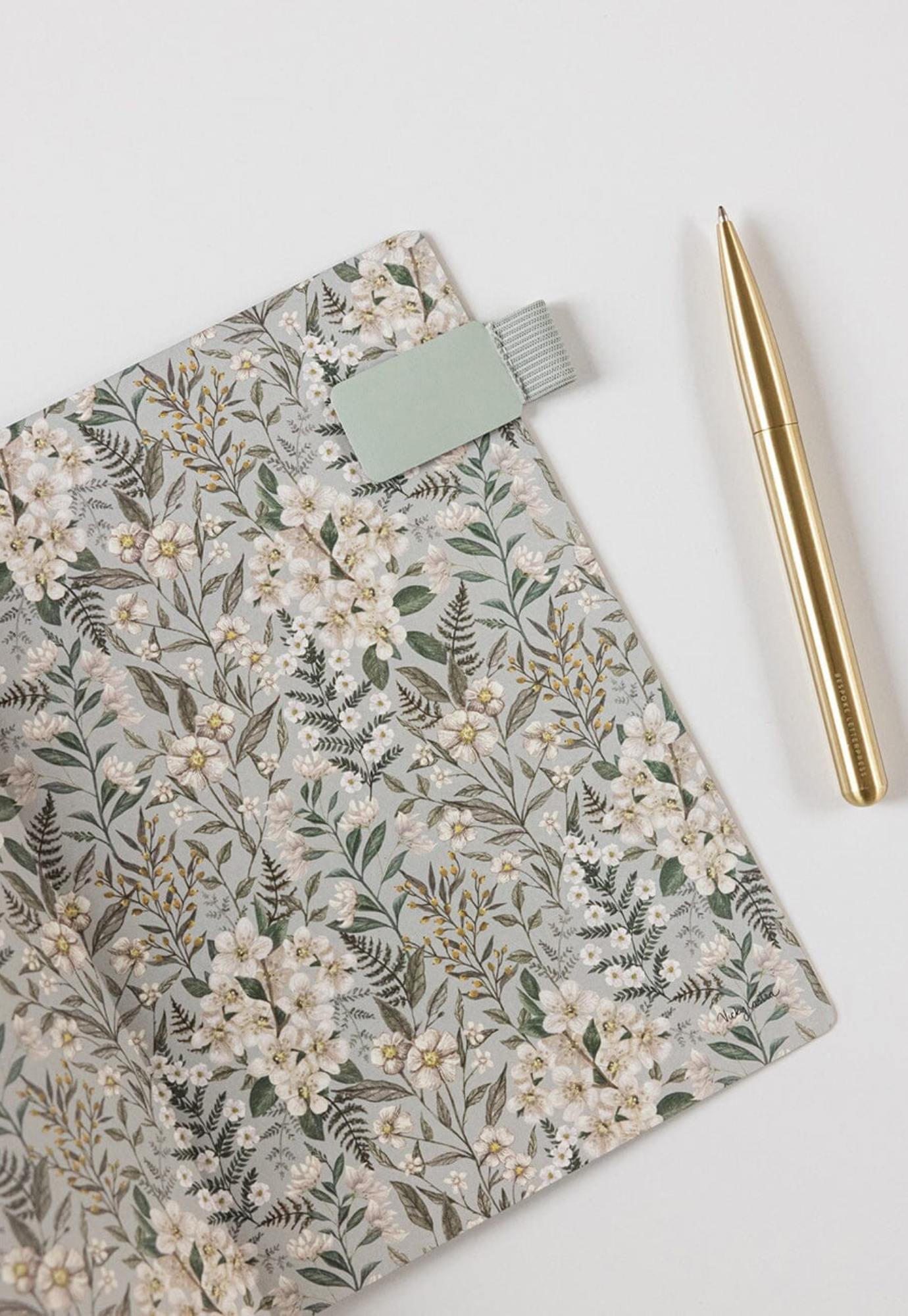 bespoke letterpress - 2026 planner notebook - ivory garden