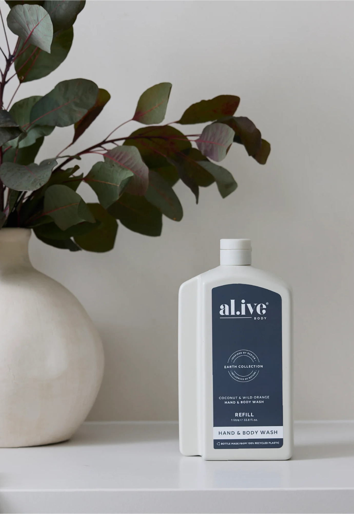 al.ive - hand & body wash refill - coconut & wild orange
