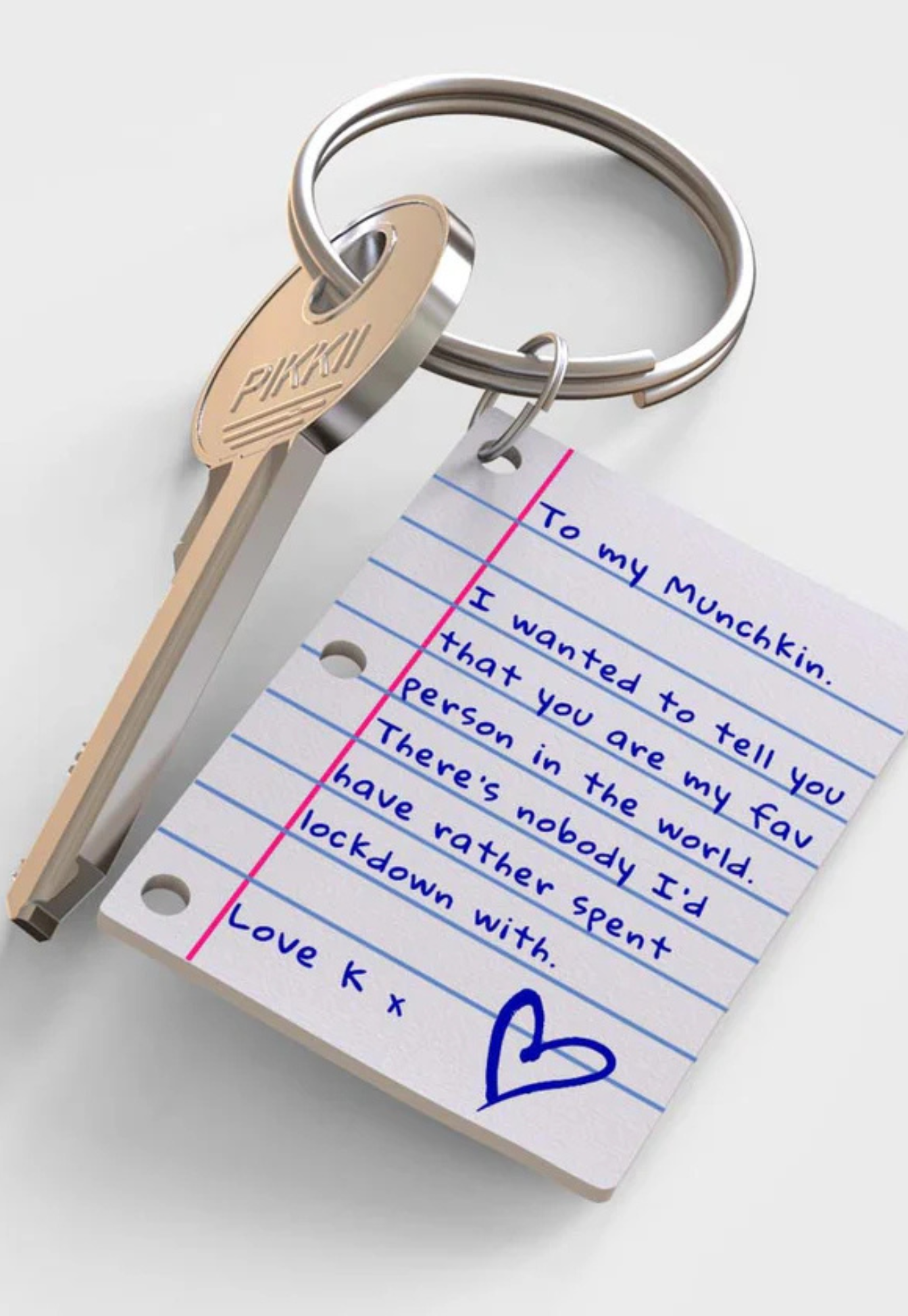 pikkii - little letter keyring