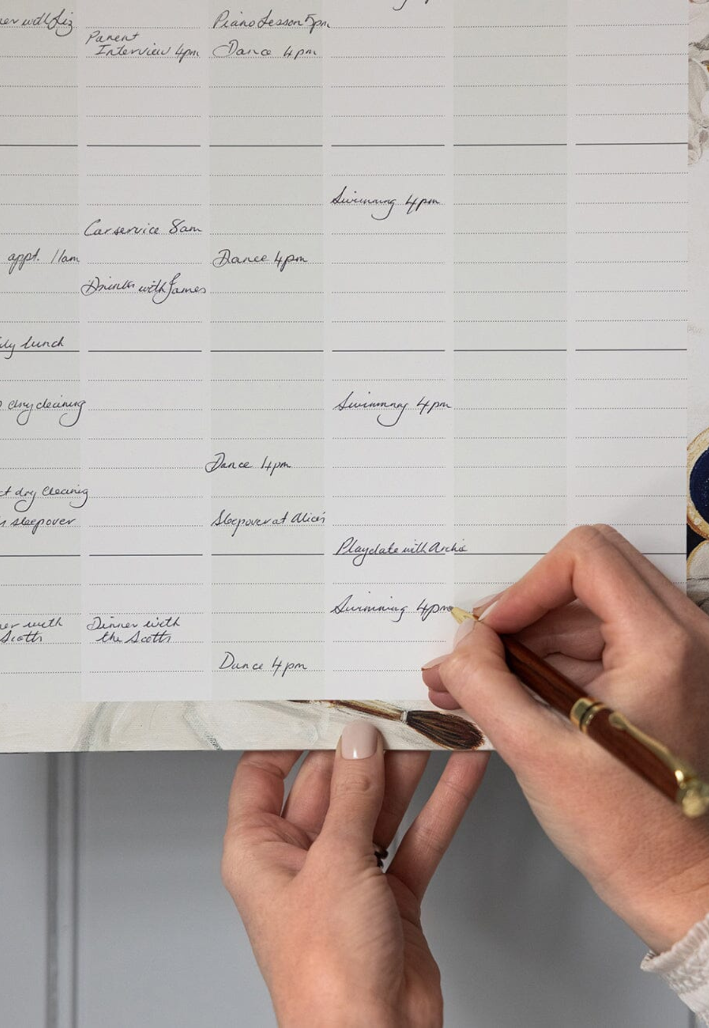 bespoke letterpress - 2026 family wall calendar