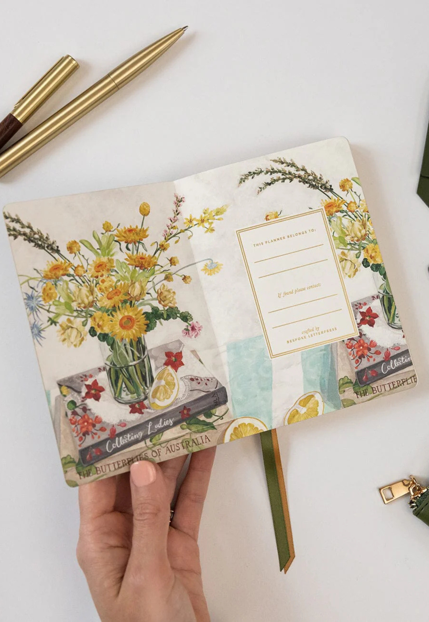 bespoke letterpress - 2026 pocket planner - wildflowers