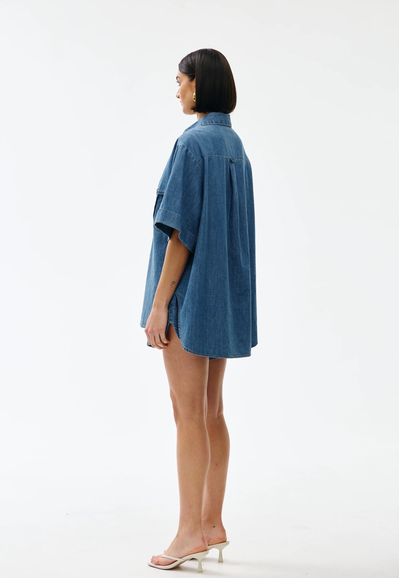kinney - bella shirt - denim